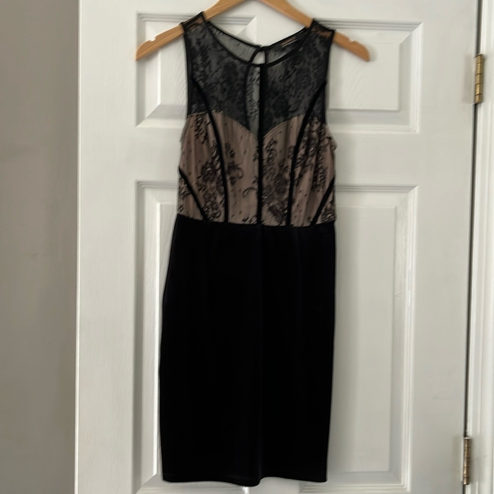NWOT Forever 21 Velvet Mesh Lace Dress